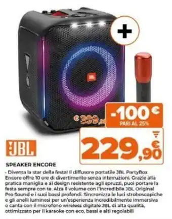 Expert JBL SPEAKER ENCORE offerta