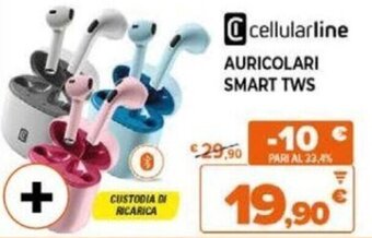Expert cellularline AURICOLARI SMART TWS offerta