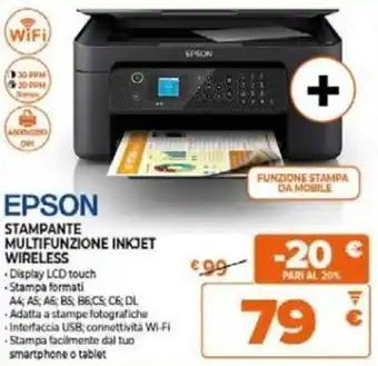 Expert EPSON STAMPANTE MULTIFUNZIONE INKJET WIRELESS offerta