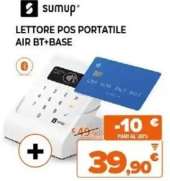sumup® LETTORE POS PORTATILE AIR BT+BASE