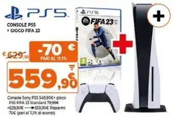 Expert CONSOLE PS5 + GIOCO FIFA 23 offerta