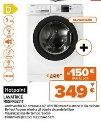 Expert Hotpoint LAVATRICE RSSFR327IT offerta