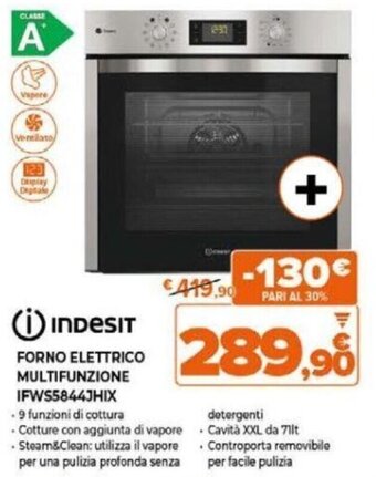 Expert Indesit FORNO ELETTRICO MULTIFUNZIONE IFWS5844JHIX offerta