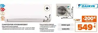 Expert DAIKIN CLIMATIZZATORE ATXF25EARXF25EKIT offerta