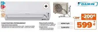 Expert DAIKIN CLIMATIZZATORE ATXF35EARXFEKIT offerta
