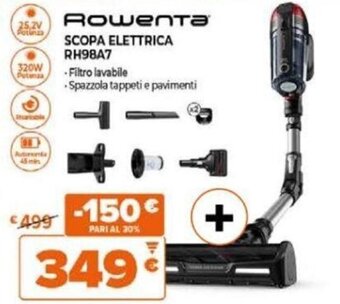 Expert Rowenta SCOPA ELETTRICA RH98A7 offerta