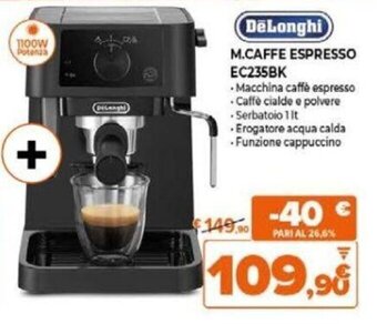 Expert DeLonghi M.CAFFE ESPRESSO EC235BK offerta