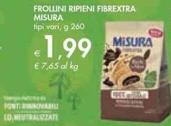 Bennet FROLLINI RIPIENI FIBREXTRA MISURA g 260 offerta