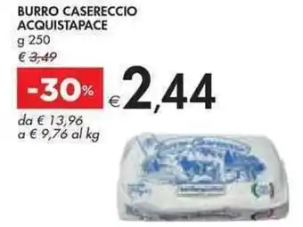 Bennet BURRO CASERECCIO ACQUISTAPACE g 250 offerta
