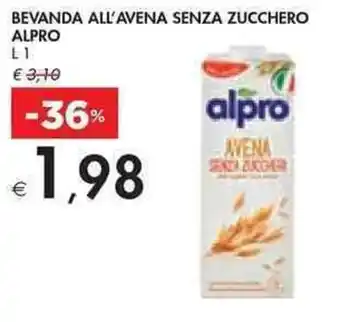 Bennet BEVANDA ALL'AVENA SENZA ZUCCHERO ALPRO L 1 offerta