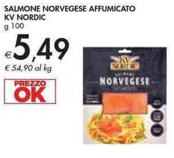 Bennet SALMONE NORVEGESE AFFUMICATO KV NORDIC g 100 offerta
