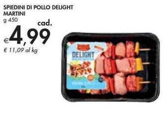 Bennet SPIEDINI DI POLLO DELIGHT MARTINI g 450 offerta
