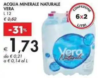 Bennet ACQUA MINERALE NATURALE L 12 offerta