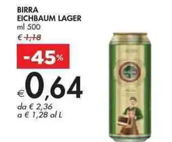 Bennet BIRRA EICHBAUM LAGER ml 500 offerta