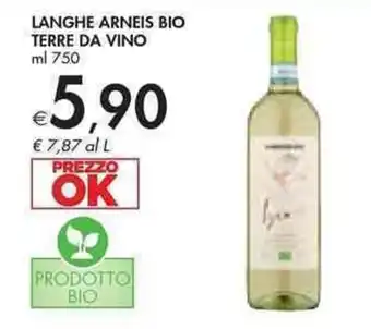 Bennet LANGHE ARNEIS BIO TERRE DA VINO ml 750 offerta