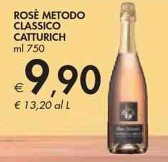 Bennet ROSÈ METODO CLASSICO CATTURICH ml 750 offerta