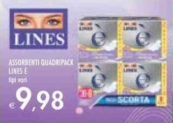 Bennet LINES È ASSORBENTI QUADRIPACK offerta