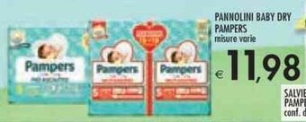 Bennet PANNOLINI BABY DRY PAMPERS offerta