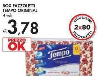 Bennet BOX FAZZOLETTI TEMPO ORIGINAL 4 veli offerta