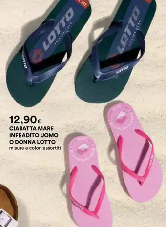 Ipercoop CIABATTA MARE INFRADITO UOMO O DONNA LOTTO offerta