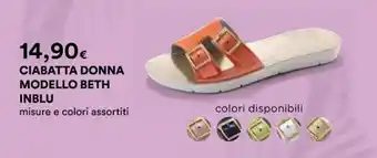Ipercoop CIABATTA DONNA MODELLO BETH INBLU offerta