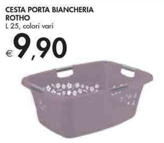 CESTA PORTA BIANCHERIA ROTHO L 25