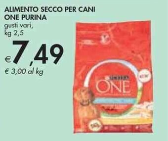 Bennet ALIMENTO SECCO PER CANI ONE PURINA kg 2,5 offerta