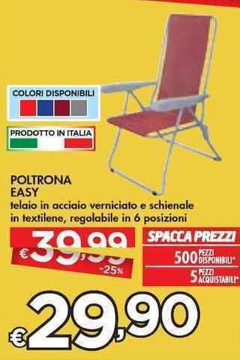 Bennet POLTRONA EASY offerta