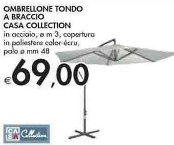 Bennet OMBRELLONE TONDO A BRACCIO CASA COLLECTION offerta