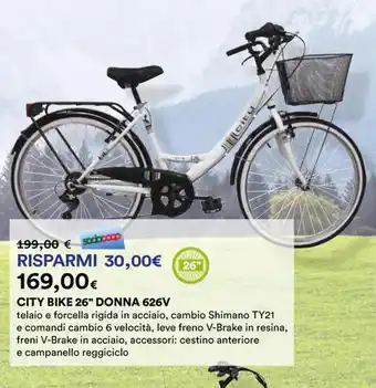 CITY BIKE 26" DONNA 626V