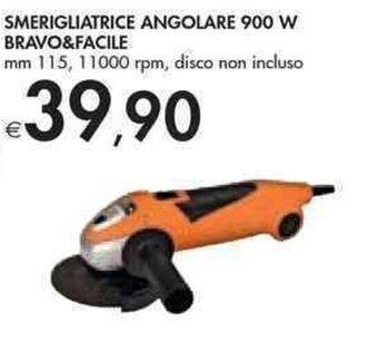 Bennet SMERIGLIATRICE ANGOLARE 900 W BRAVO&FACILE offerta