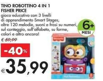TINO ROBOTTINO 4 IN 1 FISHER PRICE