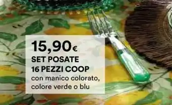 Ipercoop SET POSATE 16 PEZZI COOP offerta
