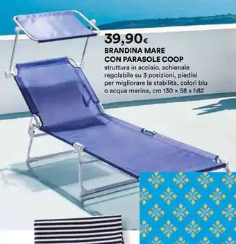 Ipercoop BRANDINA MARE CON PARASOLE COOP offerta