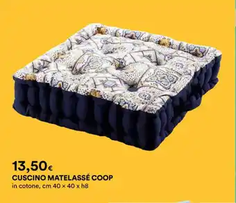Ipercoop CUSCINO MATELASSÉ COOP offerta
