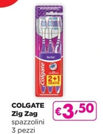 Acqua & Sapone COLGATE Zig Zag spazzolini 3 pezzi offerta