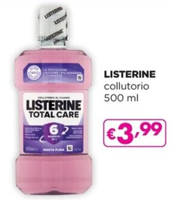 Acqua & Sapone LISTERINE collutorio 500 ml offerta
