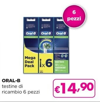 Acqua & Sapone ORAL-B testine di ricambio 6 pezzi offerta