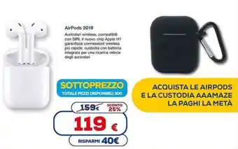 Euronics AirPods 2019 offerta