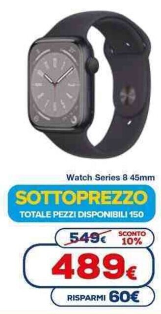 Euronics Watch Series 8 45mm offerta