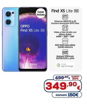 Euronics oppo Find X5 Lite 5G offerta