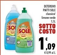 Conad Margherita Sole detersivo piatti offerta