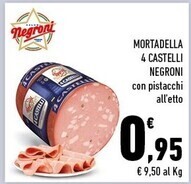 Conad Margherita Negroni mortadella 4 castelli offerta