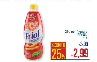 Unes Friol olio per friggere offerta