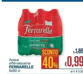 Unes Ferrarelle acqua effervescente offerta