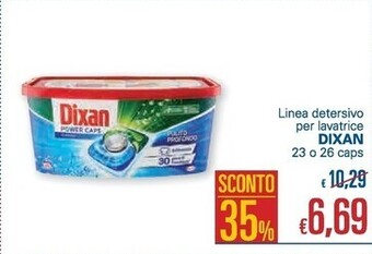 Unes Dixan linea detersivo per lavatrice offerta