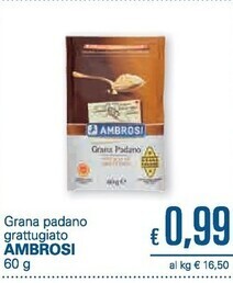 Unes Ambrosi grana padano grattugiato offerta