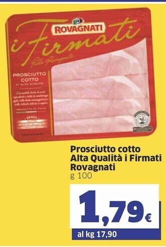 Sigma Rovagnati prosciutto cotto alta qualità i firmati offerta