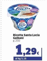 Sigma Galbani ricotta santa lucia offerta
