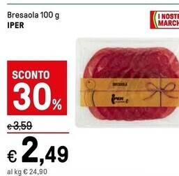 Iper La Grande Iper bresaola offerta